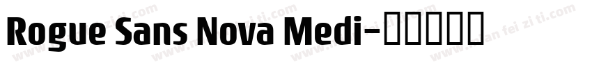 Rogue Sans Nova Medi字体转换